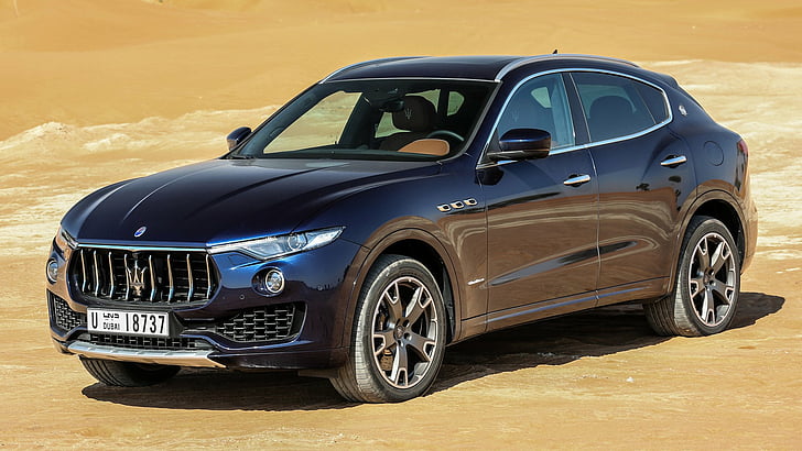 Maserati, Maserati Levante, voiture noire, voiture, voiture multisegment, voiture de luxe, SUV, Fond d'écran HD
