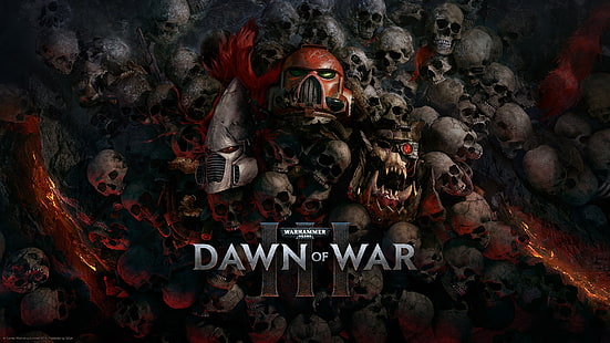 Warhammer 40,000: Dawn of War III, Warhammer 40,000, Warhammer, космически морски пехотинци, Eldar, ork, Dawn of War 3, HD тапет HD wallpaper