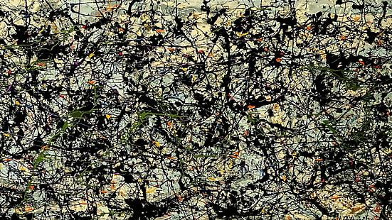 Джексон Поллок, классическое искусство, палачество, цифровое, HD обои HD wallpaper