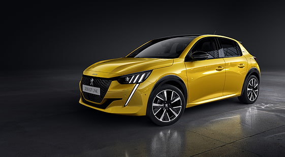 Peugeot, Peugeot 208, samochód, pojazd, żółty samochód, Tapety HD HD wallpaper