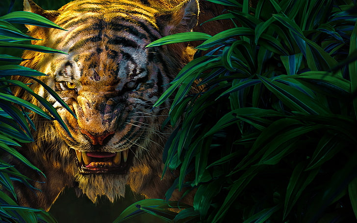 Księga dżungli Shere Khan-Movies Widescreen Wallp .., Tapety HD
