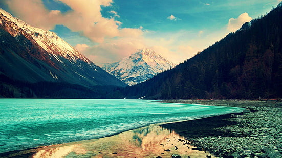 kabut, Alam, hutan, 4k, pemandangan, ultrahd, danau, gunung, Wallpaper HD HD wallpaper