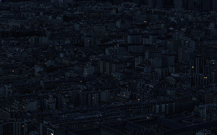 nacht, stadt, finster, minimal, abbildung, artikel, HD-Hintergrundbild
