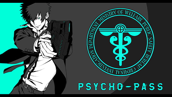 Cartel de Psycho Pass, Psycho-Pass, Shinya Kogami, anime, chicos de anime, Fondo de pantalla HD HD wallpaper
