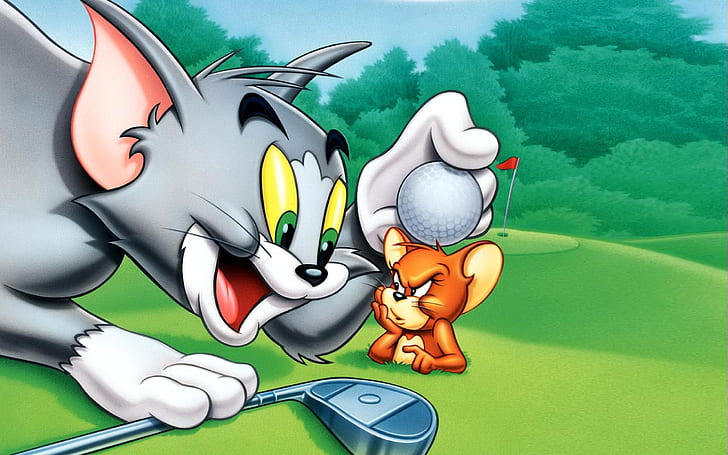 Wallpaper Tom And Jerry Greatests Mengejar Hd Untuk Desktop Layar Penuh 2560 × 1600, Wallpaper HD