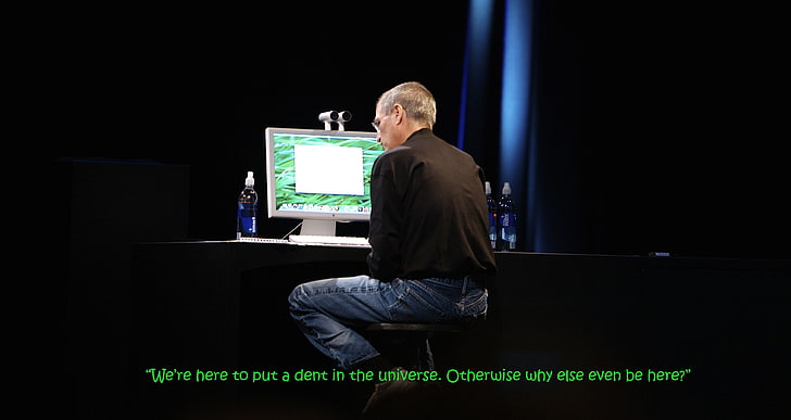 apple inc citerar Steve Jobs motiverande affischer 3888x2066 Teknik Apple HD Art, Quotes, Apple Inc., HD tapet