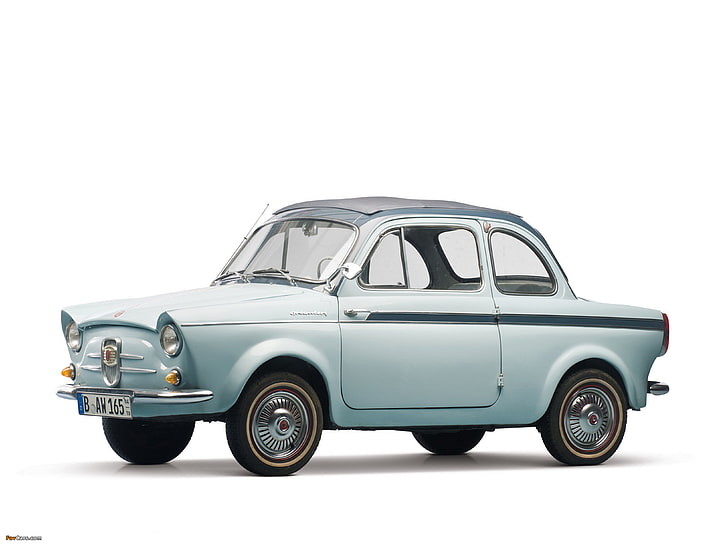 1960, 4000x3000, 500, car, classic, fiat, limousette, retro, vehicle, weinsberg, HD wallpaper