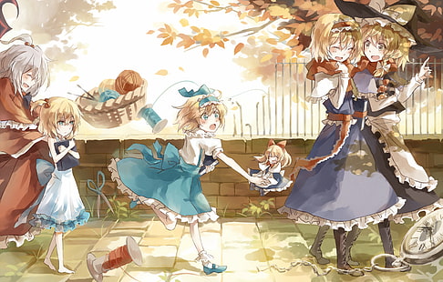 Anime, Touhou, Alice Margatroid, Marisa Kirisame, Shinki (Touhou), Sfondo HD HD wallpaper