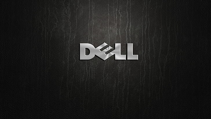 plata, logo, Dell, Fondo de pantalla HD