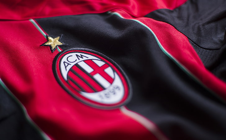 AC Milan, Sports, Football, ac milan, italy, club, soccer, red black, HD wallpaper