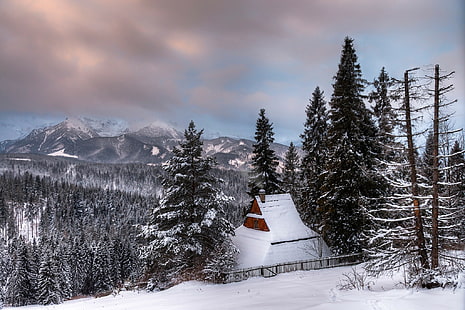 الشتاء في زاكوباني ، بولندا ، الشتاء ، بولندا ، زاكوباني، خلفية HD HD wallpaper