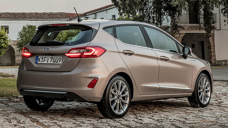 Ford, Ford Fiesta Vignale, Mobil Brown, Mobil, Ford Fiesta Vignale 5 pintu, Hatchback, Mobil Mewah, Wallpaper HD