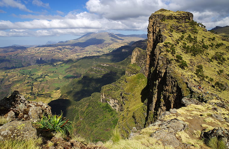 mountains, Ethiopia, Simien Mountains National Park, Amhara, HD wallpaper