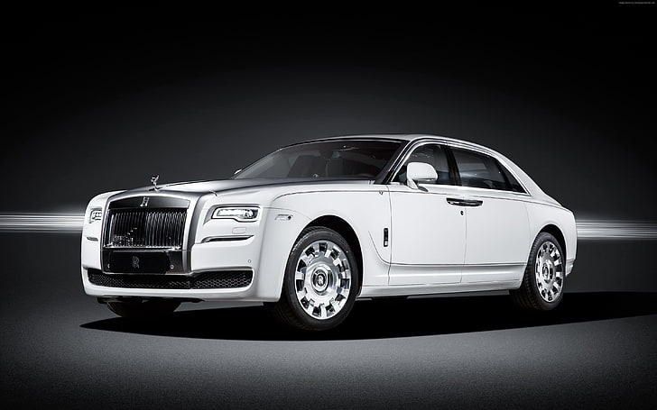 white, Rolls-Royce Ghost 