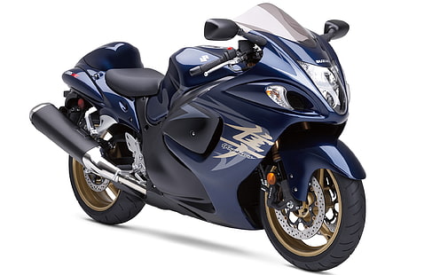 Hayabusa Suzuki Blue Bike HD, син, мотоциклети, мотоциклети, мотоциклети и мотоциклети, мотор, suzuki, hayabusa, HD тапет HD wallpaper