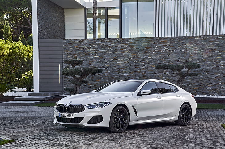BMW, BMW 8 Series, BMW 840i, Car, Luxury Car, Vehicle, White Car, HD wallpaper