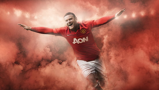 Manchester United, futebol, Wayne Rooney, HD papel de parede HD wallpaper