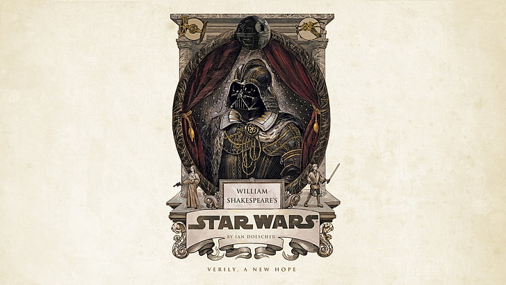 Star Wars Darth Vader illustration, Star Wars, curtains, Darth Vader, HD wallpaper