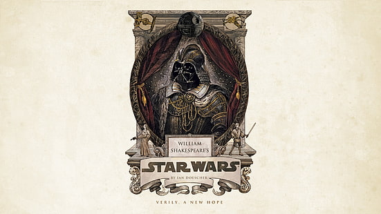 Star Wars илюстрация на Дарт Вейдър, Междузвездни войни, завеси, Дарт Вейдър, HD тапет HD wallpaper