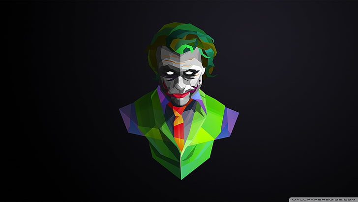 DC Le Joker illustration, Joker, Batman, Justin Maller, Chaos Chlown, Fond d'écran HD