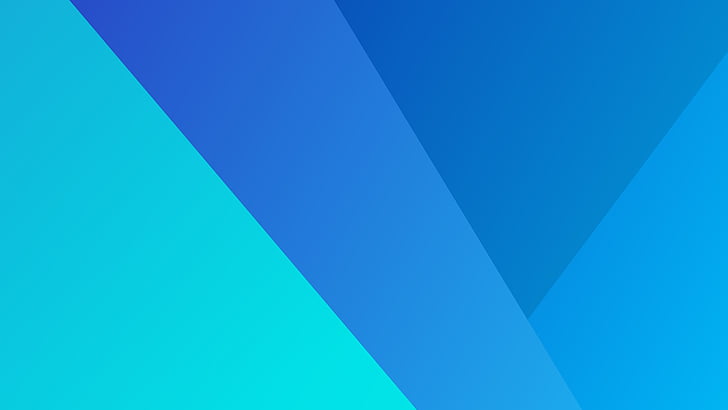 Pentagon, Gradient, Blue, Green, HD, 4K, HD wallpaper