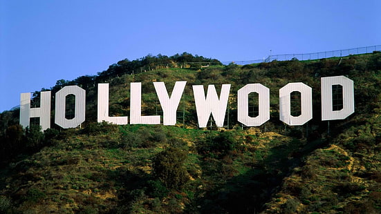 Letreiro de Hollywood, Califórnia, filmes, Hollywood, montanhas, HD papel de parede HD wallpaper