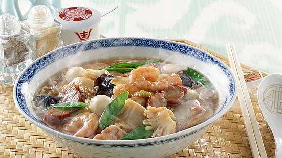 makanan, Cina, masih hidup, sup, sumpit, Wallpaper HD HD wallpaper