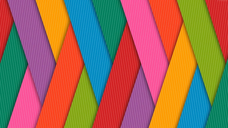 papel de parede multicolorido, colorido, abstrato, HD papel de parede