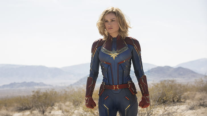 Captain Marvel Movie, Captain Marvel, 2019 Movies, Movies, HD, Brie Larson, Carol Danvers, HD tapet