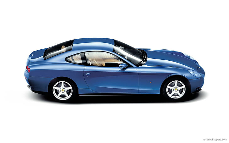 Ferrari 612 Scaglietti 8, blue coupe, ferrari, scaglietti, cars, HD wallpaper