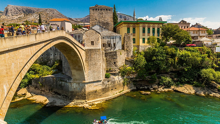 Eski Mostar Kenti Eski Köprü Bölgesi ...