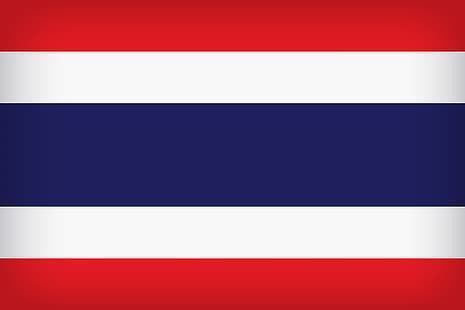 タイ、旗、国のシンボル、タイの大きな旗、タイの旗、 HDデスクトップの壁紙 HD wallpaper