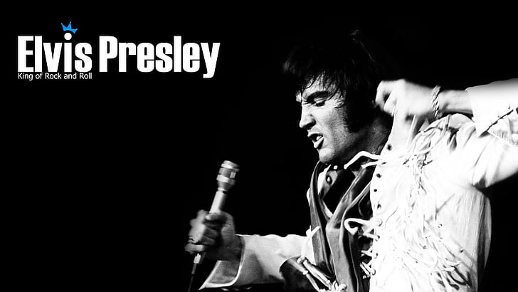 Elvis Presley Concert HD, concert, dancing, elvis presley, microphone, HD wallpaper