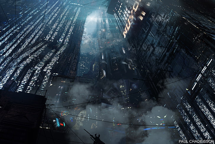 gedung-gedung tinggi, Blade Runner 2049, film, futuristik, gedung pencakar langit, fiksi ilmiah, Wallpaper HD