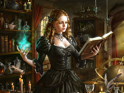 วิดีโอเกม Legend Of The Cryptids แฟนตาซีสาวเวทมนตร์แม่มดผู้หญิง, วอลล์เปเปอร์ HD HD wallpaper