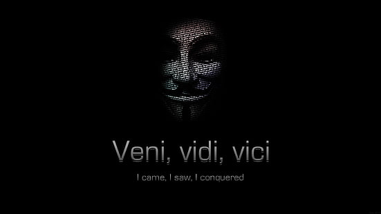 Quotes Anonymous Veni Vidi Vici, HD wallpaper HD wallpaper