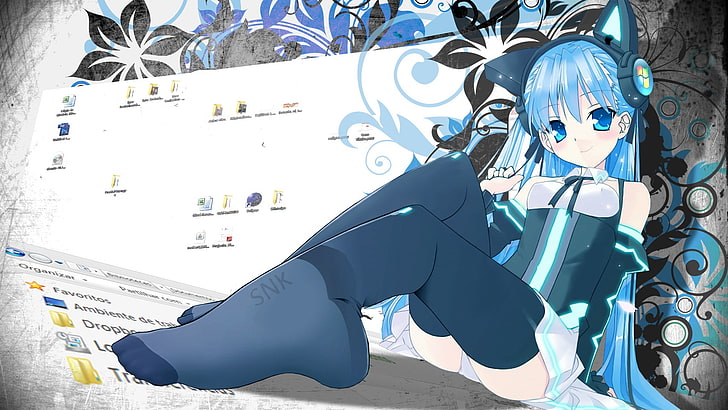 Anime Girls, Loli, Microsoft Windows, Original Charaktere, HD-Hintergrundbild