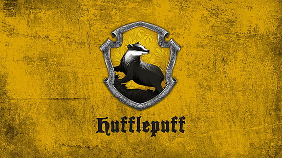 Hufflepuff digital wallpaper, Harry Potter, Badger, Hufflepuff, HD wallpaper HD wallpaper