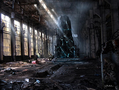 edificio grigio e nero, apocalittico, Monolith, S.T.A.L.K.E.R., Chernobyl, Shadow of Chernobyl, videogiochi, Sfondo HD HD wallpaper