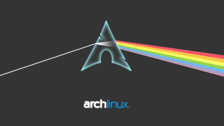 Arch Linux logo, Arch Linux, Linux, Pink Floyd, HD wallpaper