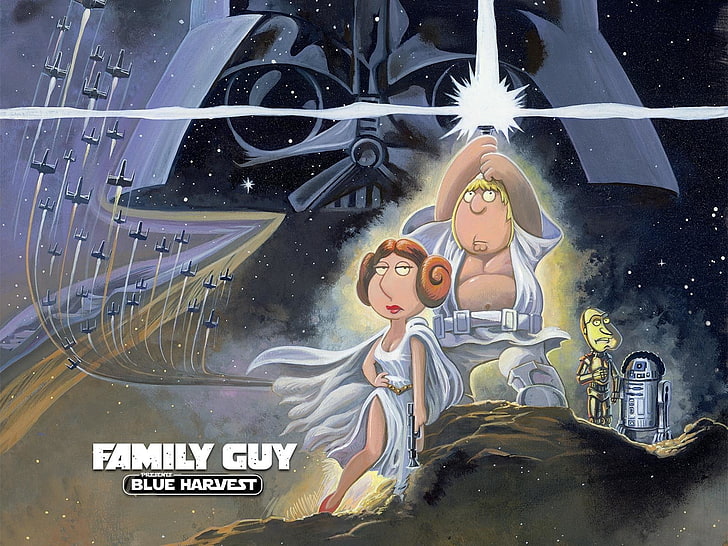 Movie, Family Guy Presents: Blue Harvest, Chris Griffin, Lois Griffin, HD wallpaper