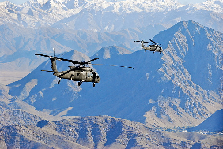 США, военный, военный самолет, Sikorsky UH-60 Black Hawk, HD обои