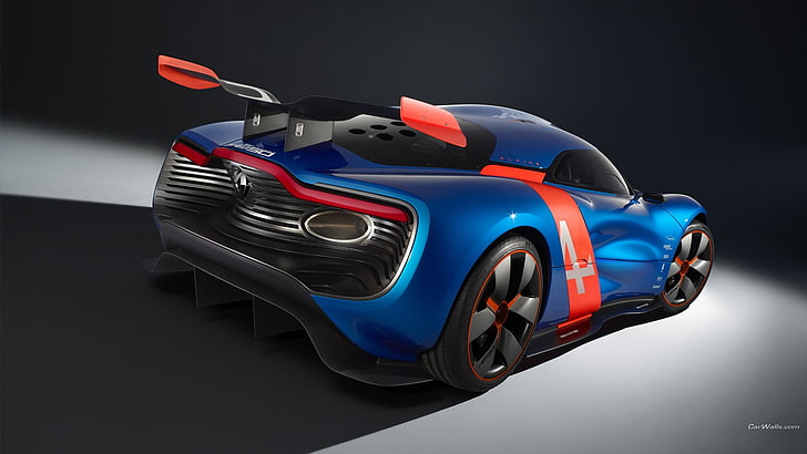 กระดานปรับสมดุลตัวเองสีน้ำเงินและสีแดงรถยนต์ Renault Alpine รถยนต์สีน้ำเงิน, วอลล์เปเปอร์ HD