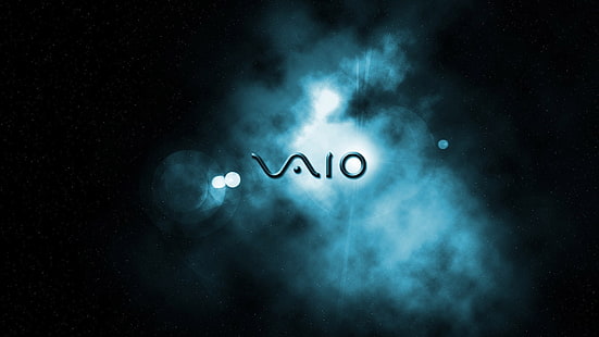 Sony Vaio logo, space background, Sony, Vaio, Logo, Space, Background, HD wallpaper HD wallpaper