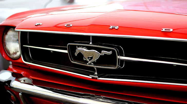 america, auto, car, ford, mustang, oldmobile, oldtimer, rally, red, stallion, usa, vintage, HD wallpaper