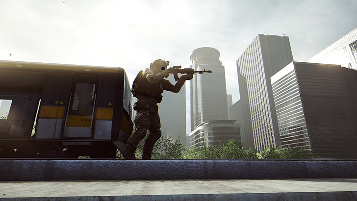 uniforme de soldat noir et vert, Battlefield 4, jeux PC, jeux vidéo, Ultra Settings, Fond d'écran HD