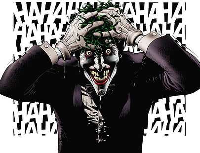Lachen, Joker, Batman, Comic, DC-Comics, Wahnsinn, The Killing Joke, Crazy, Alan Moore, Killing Joke, schlechter Tag, die Geburt eines Bösewichts., HD-Hintergrundbild HD wallpaper