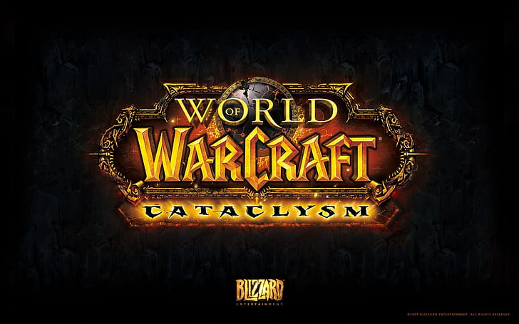 WOW Cataclysm Logo, world of warcraft cataclysm blizzard, HD wallpaper