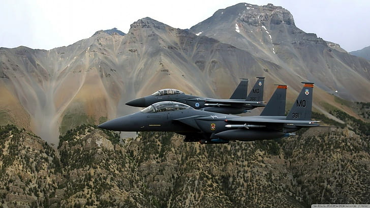 aircraft, airplane, F 15 Strike Eagle, HD wallpaper