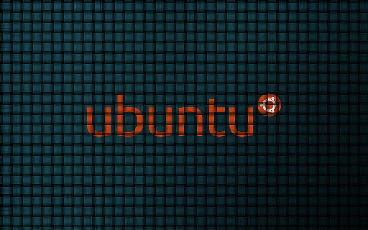 червено лого на Ubuntu, Ubuntu, Linux, дигитално изкуство, HD тапет